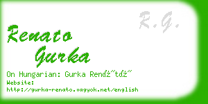 renato gurka business card
